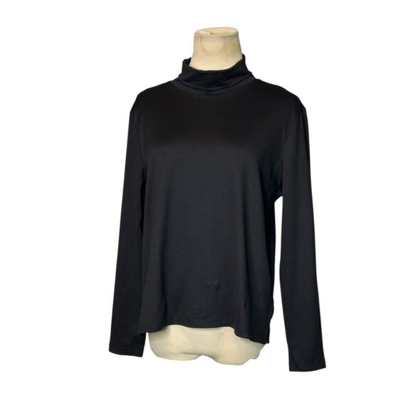 A'NUE LIGNE black long sleeves turtle neck top size Large - Picture 10 of 14